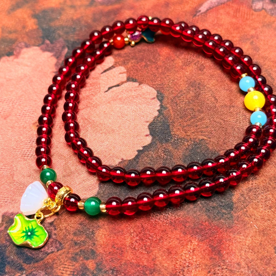 S1266-1-石榴石多圈手串