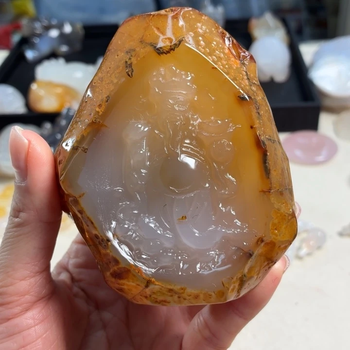 玛瑙/玉髓未镶嵌吊坠(不含链)