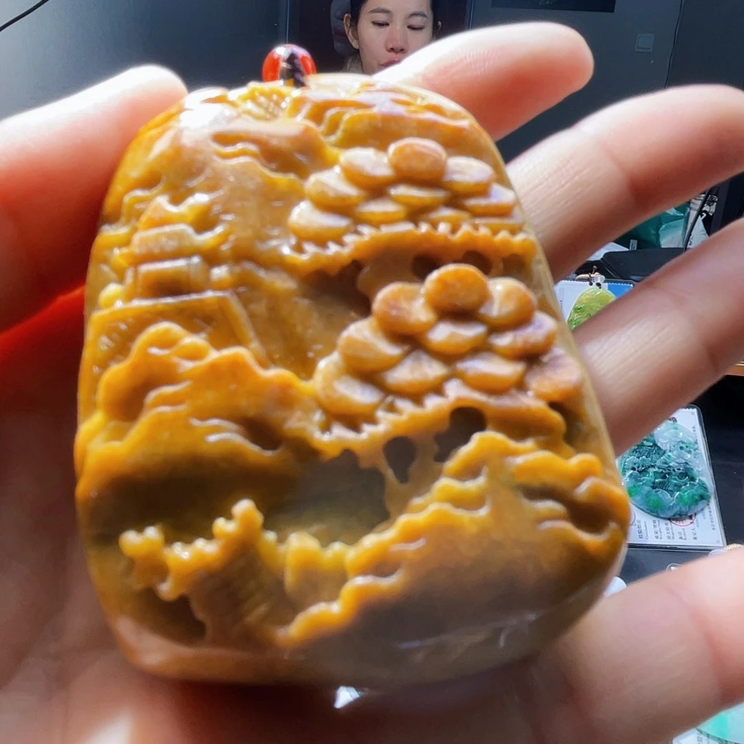 颈饰未镶嵌翡翠层**烟一