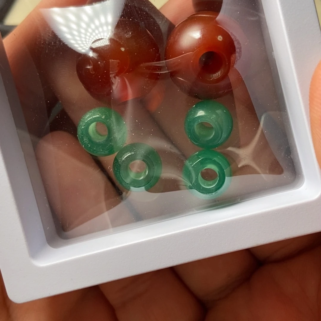 玛瑙/玉髓珠子未镶嵌17mm