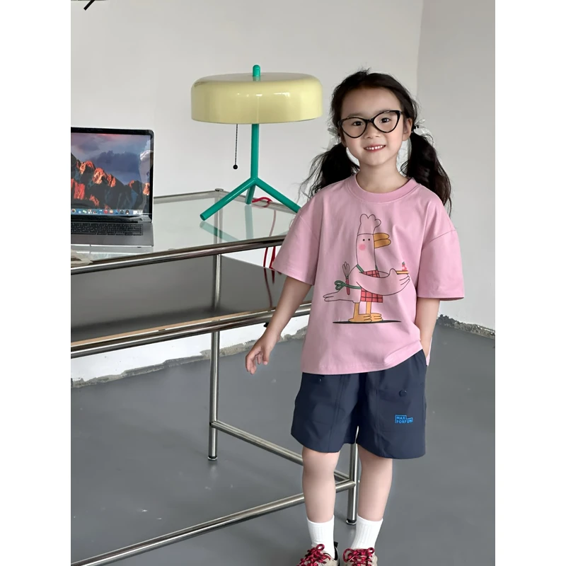 【卡通童趣】夏季短袖T恤童装速干短裤儿童套装夏装051f506