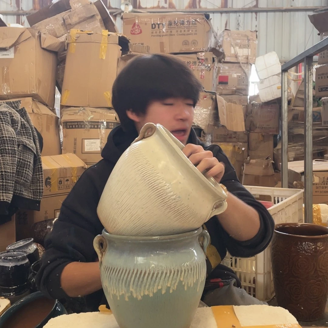 红陶宜兴陶瓷紫砂花盆