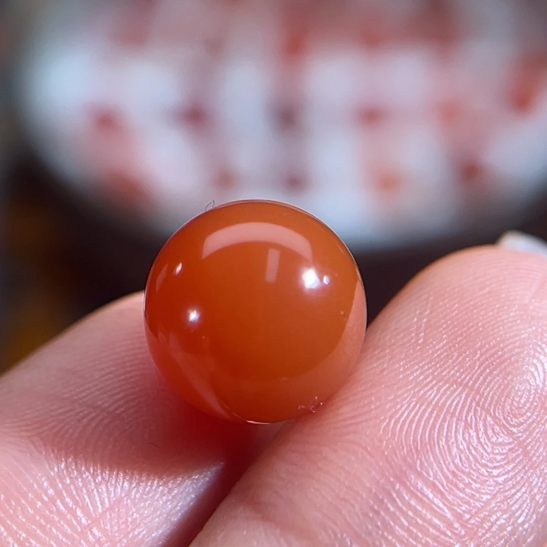 南红玛瑙未镶嵌圆珠11mm 不退换