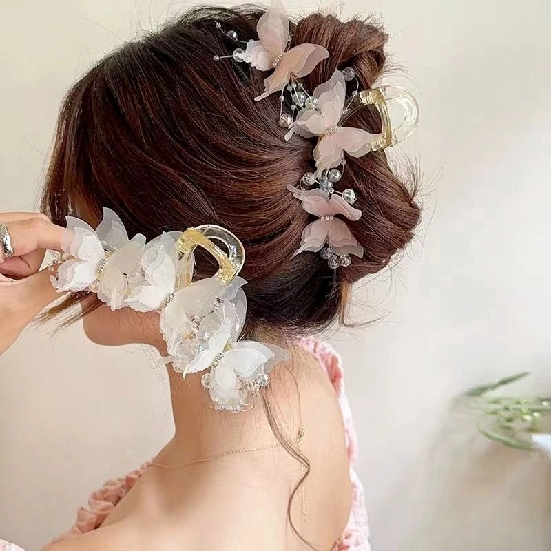 韩式气质抓夹发饰仙气原创设计民族风发夹夹子发卡鲨鱼夹女日韩