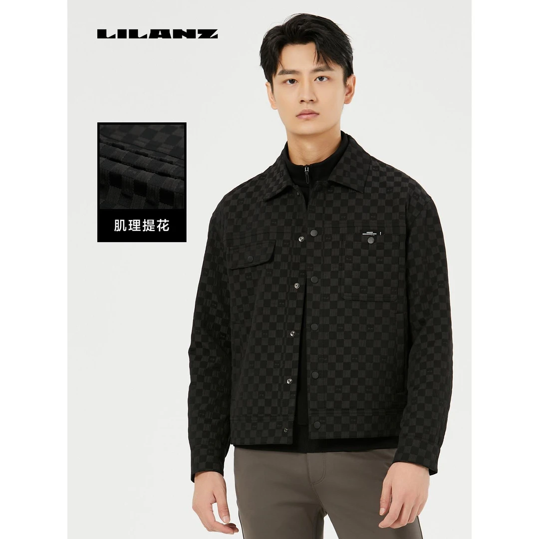 Lilanz/利郎IP联名雕塑男士时尚春季茄克 (24QJK602)