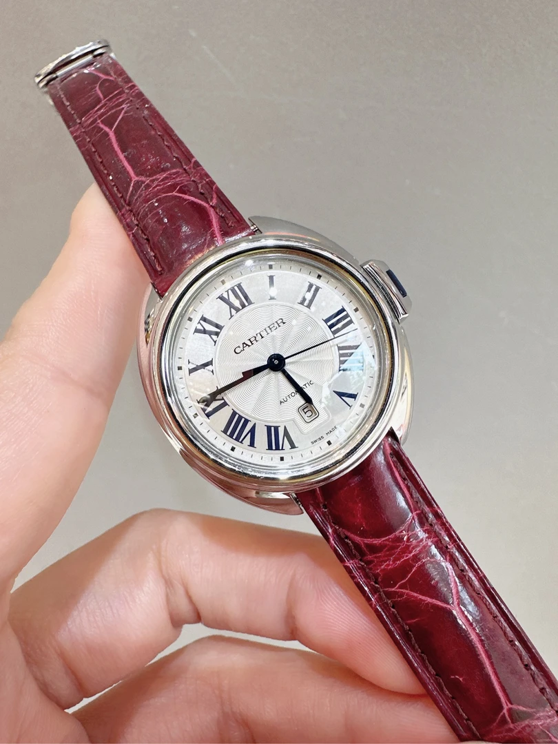 95新 Cartier/卡地亚 WSCL0016钥匙女表，自动31mm表径，专柜36000