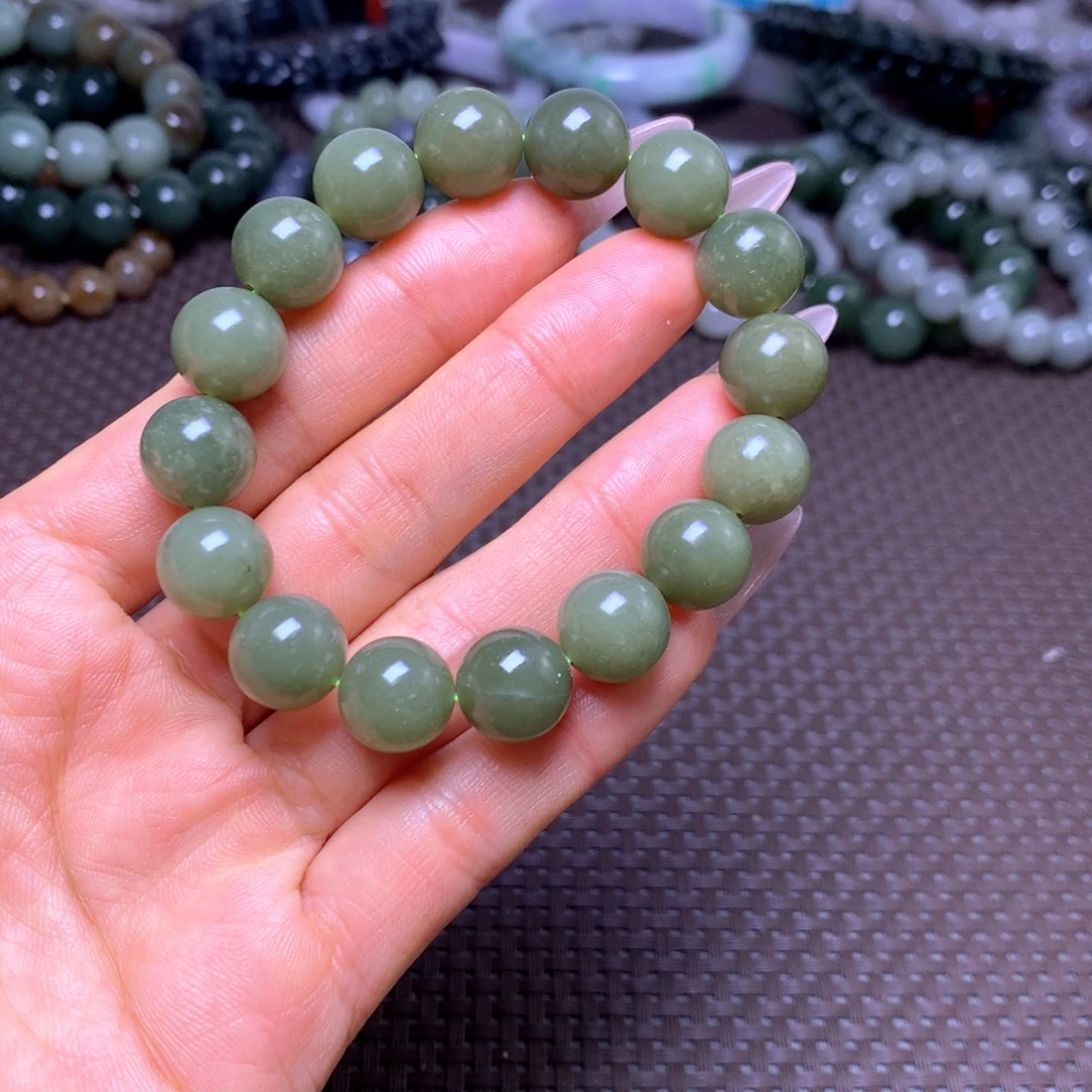 和田玉未镶嵌手串卡12