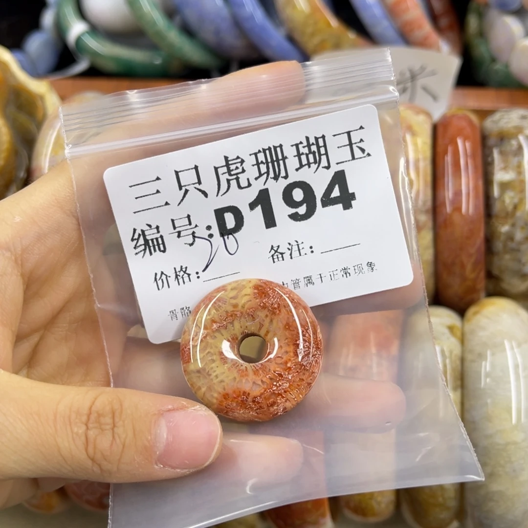 中***山硅化珊瑚（珊瑚玉）未镶嵌h