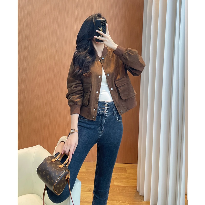 外套女款秋韩系高级感短款小个子休闲2025年新款女装春秋棒球服潮