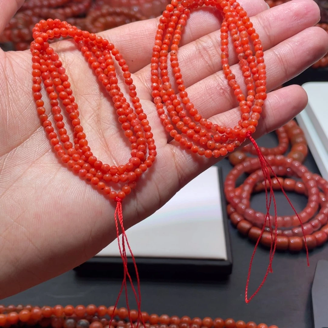南红玛瑙手链未镶嵌