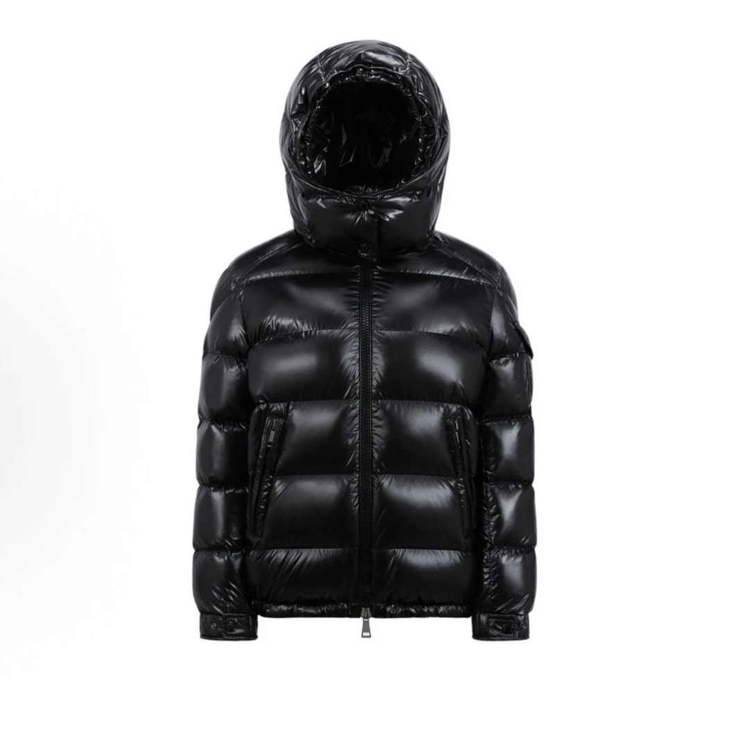 未使用 MONCLER Maire系列鹅绒防风经典绗缝拉链亮面短款羽绒服