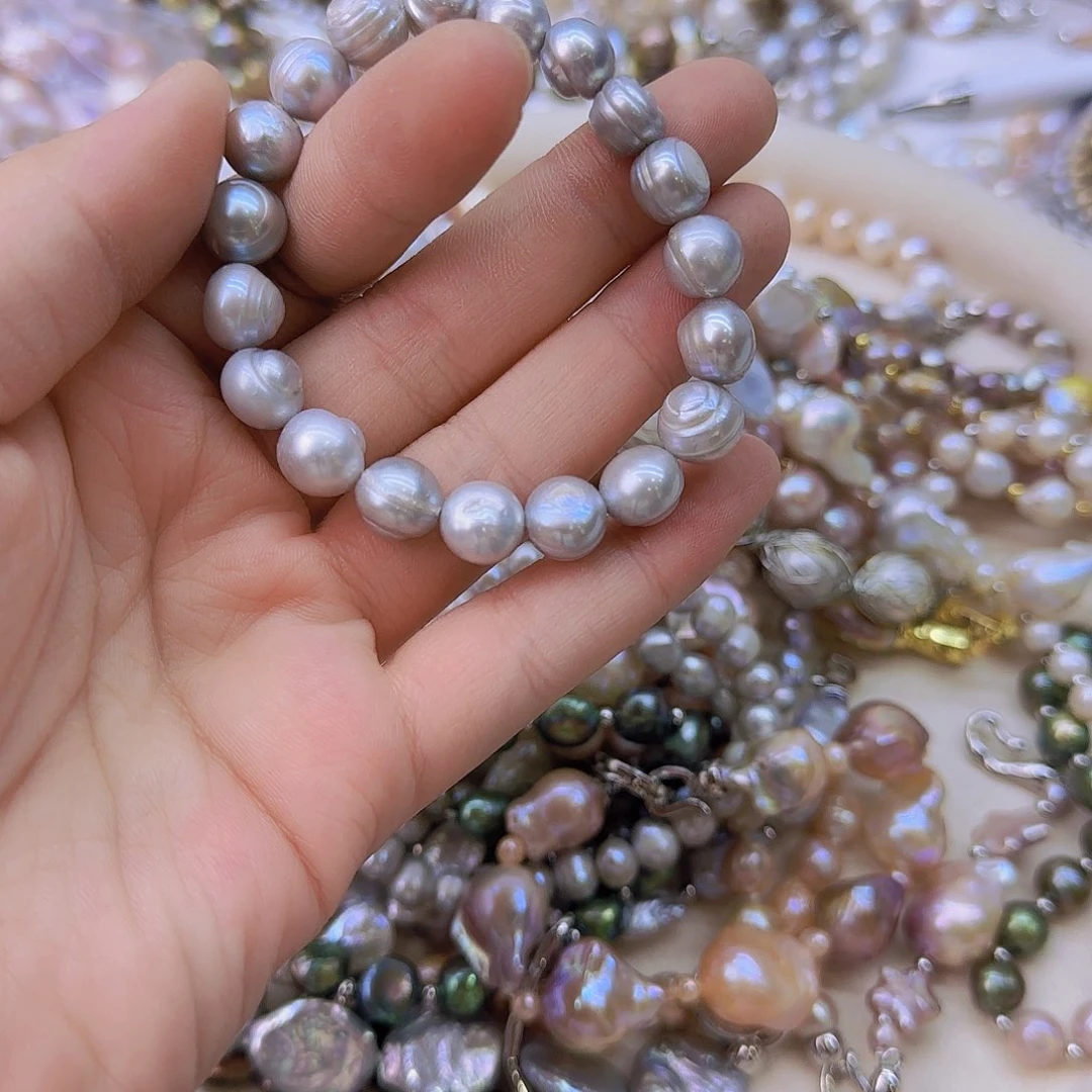 银S925镶嵌项链定制302淡水珍珠