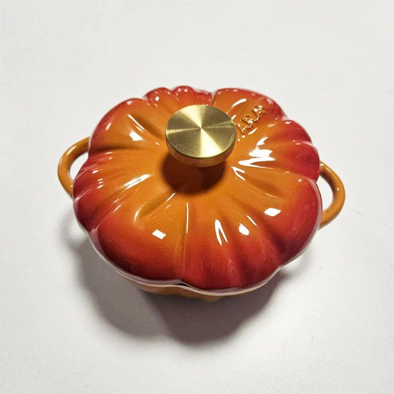 【16cm/750ml】摩瑟DP【出美国南瓜珐琅锅】HAZC花瓶摆件玻璃