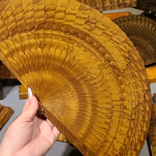 扇子21小叶桢楠金丝楠木苏扇