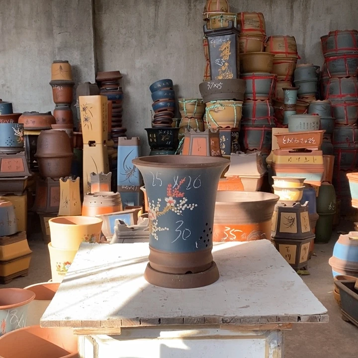 紫砂花盆紫砂花盆