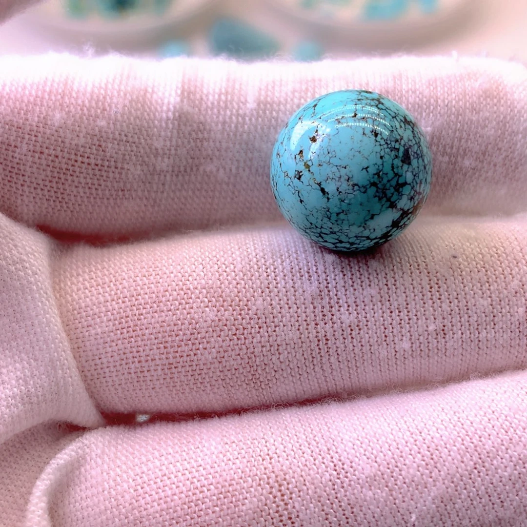 绿松石未镶嵌挂件直径14.8mm