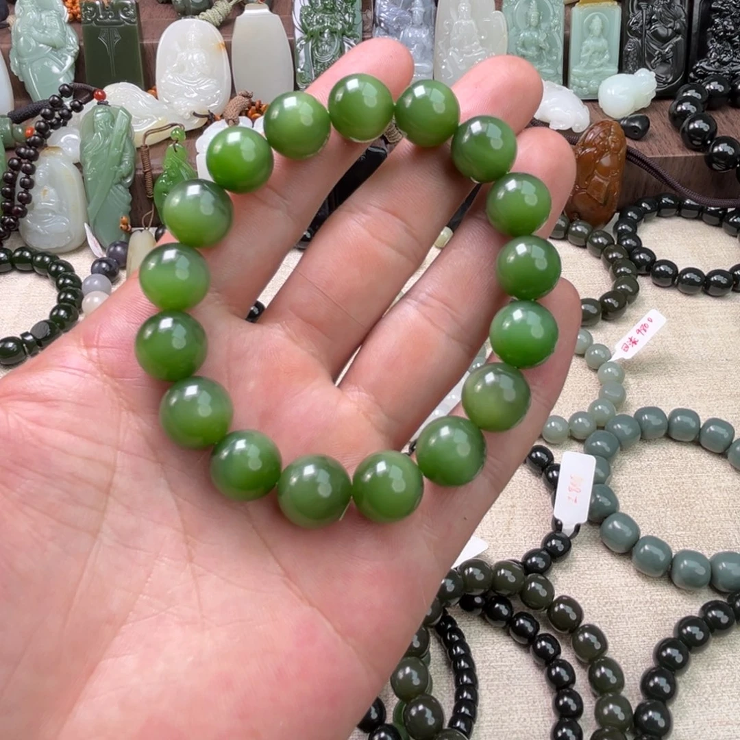 和田玉未镶嵌手链