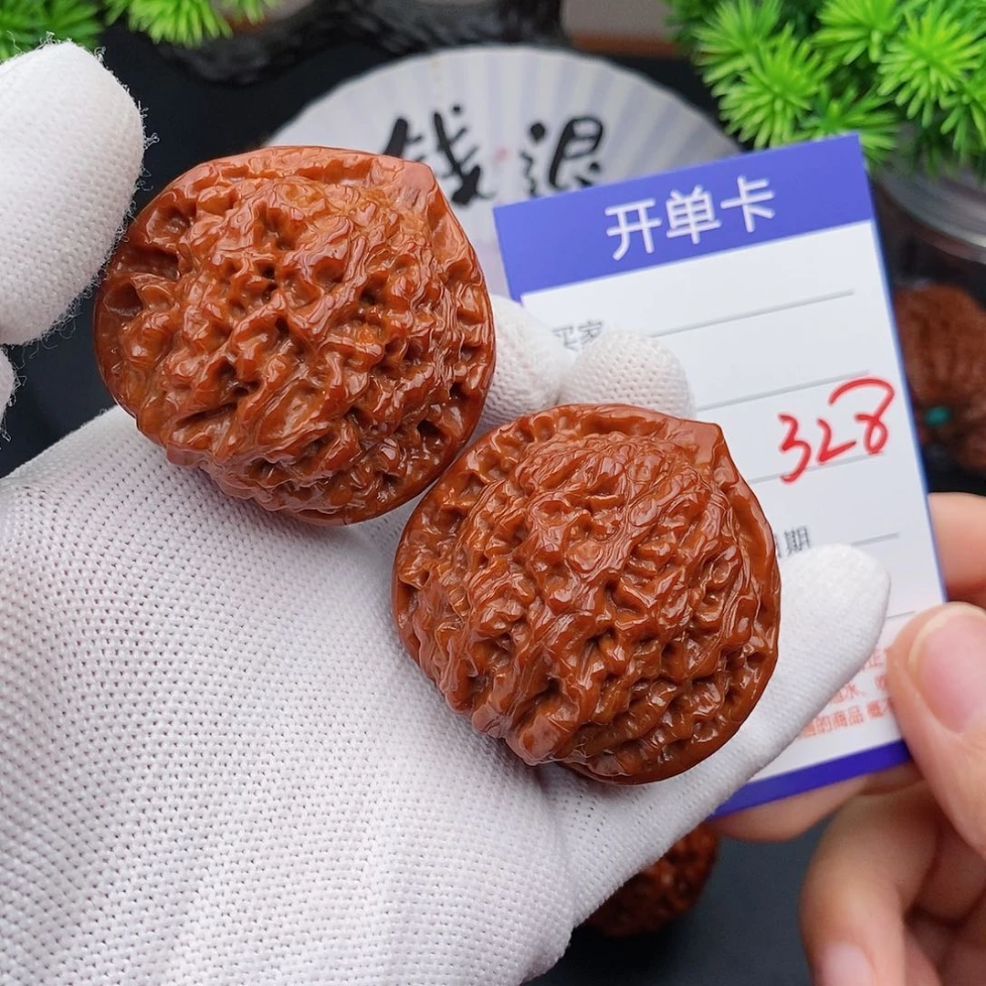 文玩核桃把件44官帽328