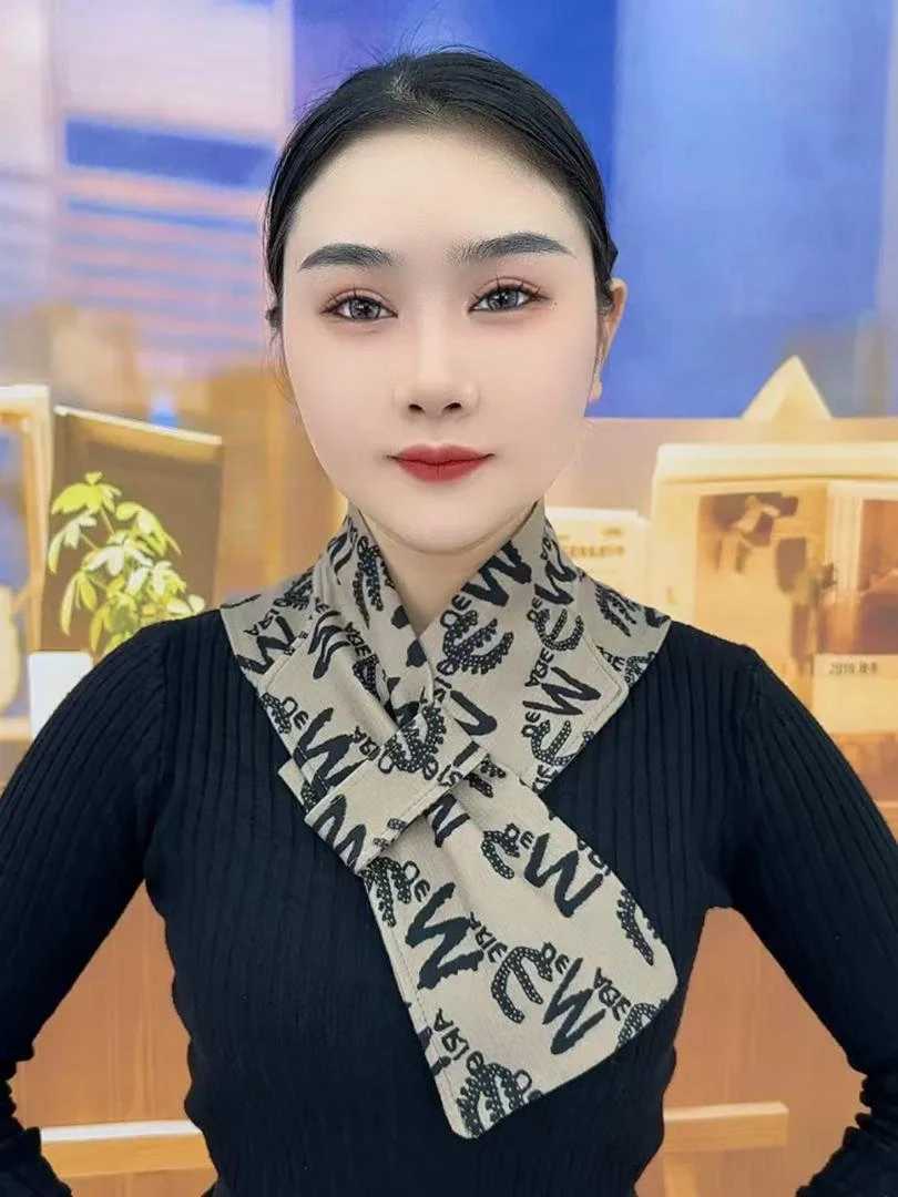 新款德绒带兜护颈围脖套防寒百搭脖套防风保暖围巾丝巾可放暖宝宝