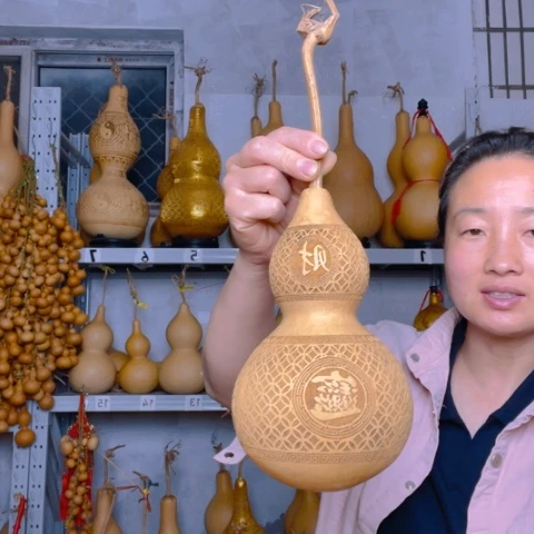 孤*天然植物葫芦文玩