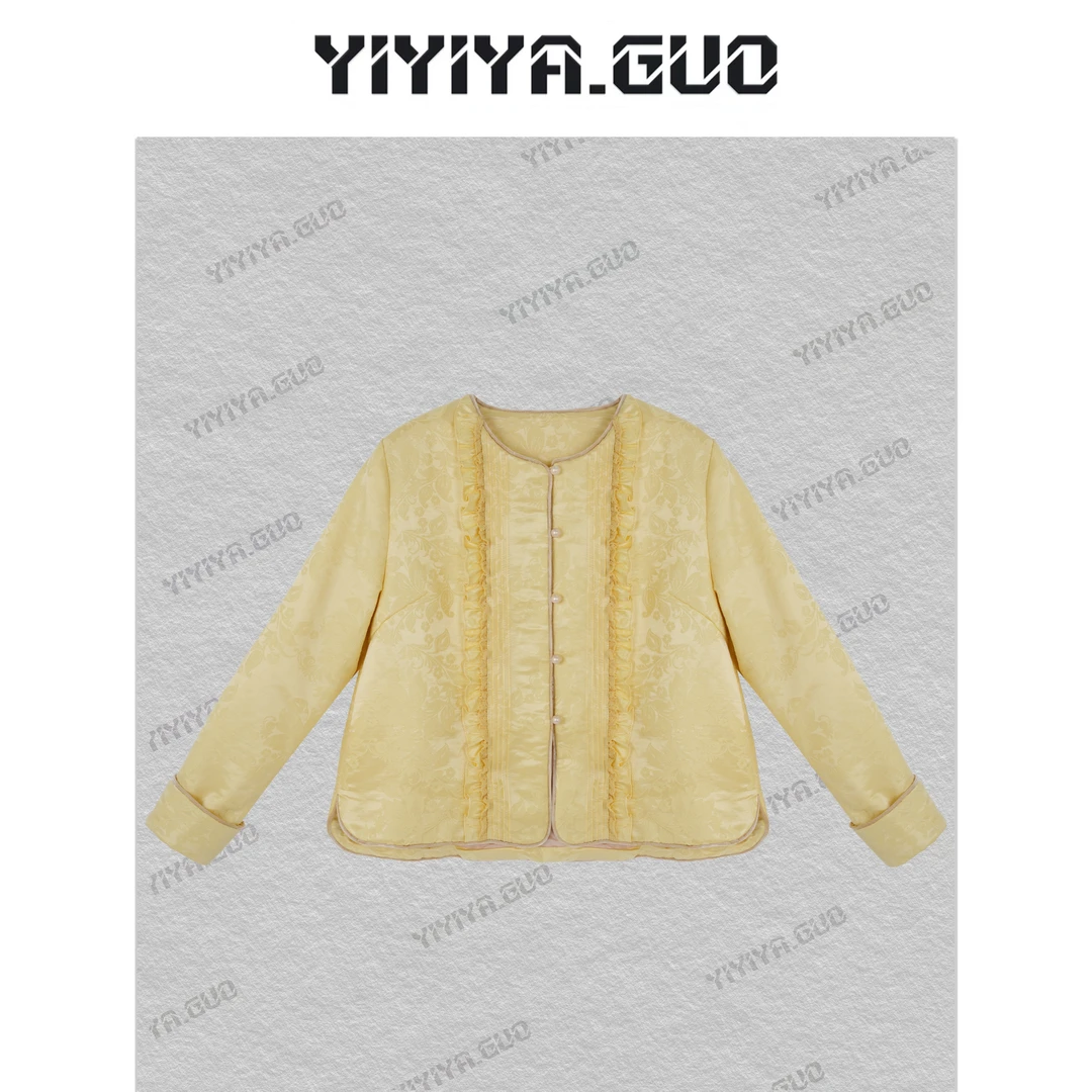 yiyiya.Guo艺艺吖【福韵相连】新中式中国风圆领长袖外套25SS0271