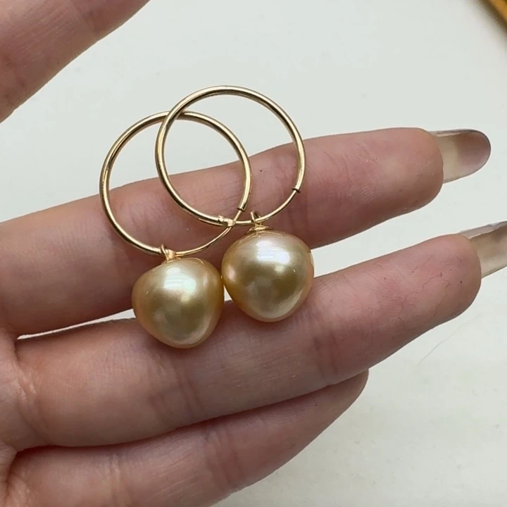 未镶嵌海水珍珠耳饰