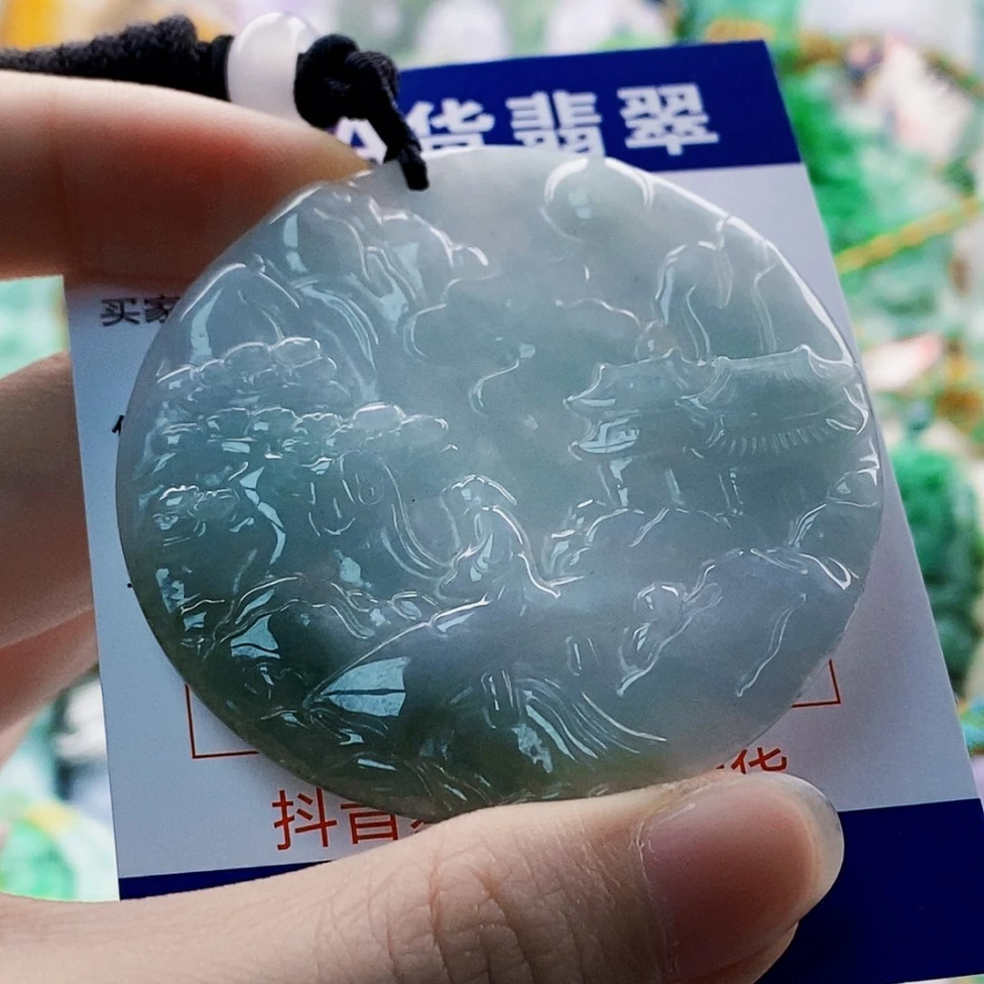 翡翠未镶嵌吊坠(不含链)