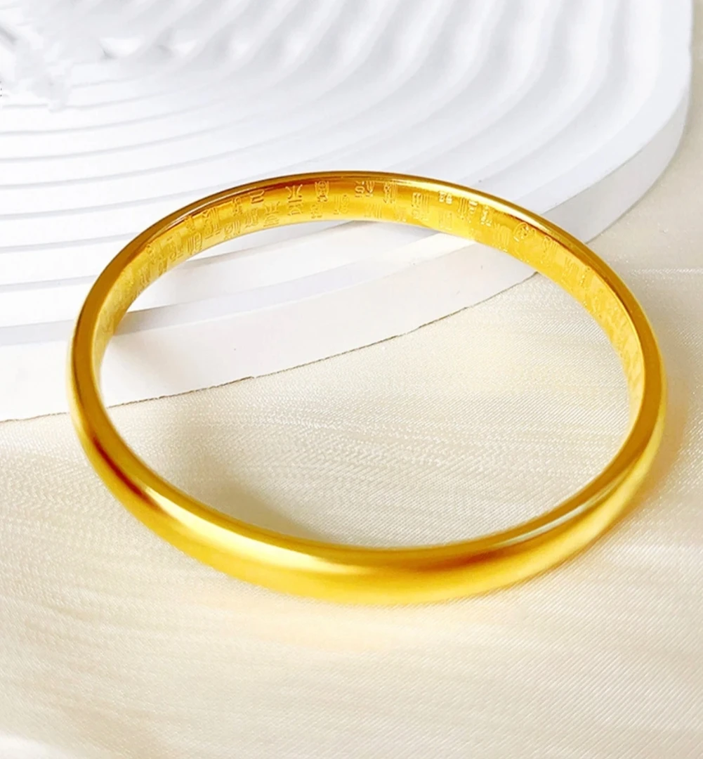 合金手镯  7N百福泥鳅背手镯同款古法传承女素圈