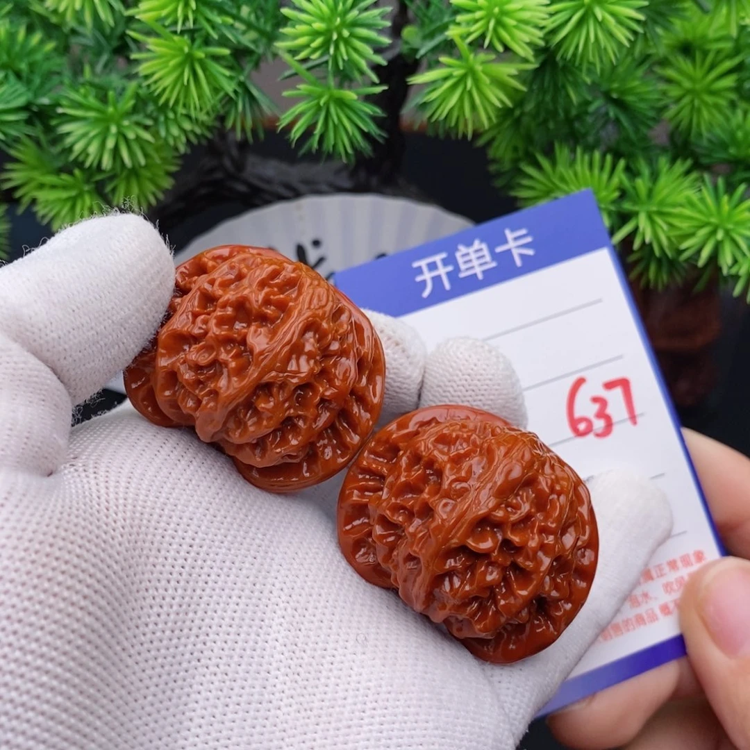 文玩核桃把件40宫灯637