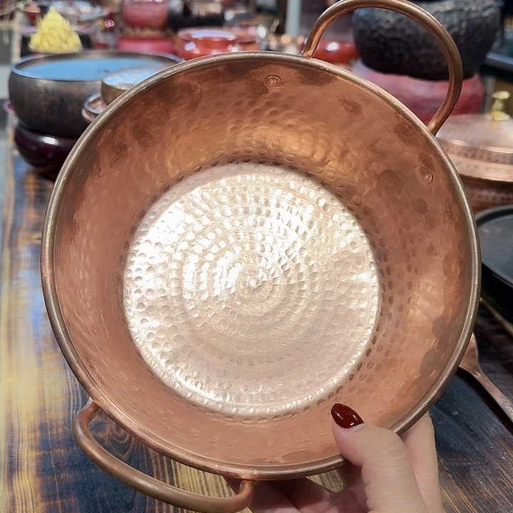 紫铜手工制作加厚20口径