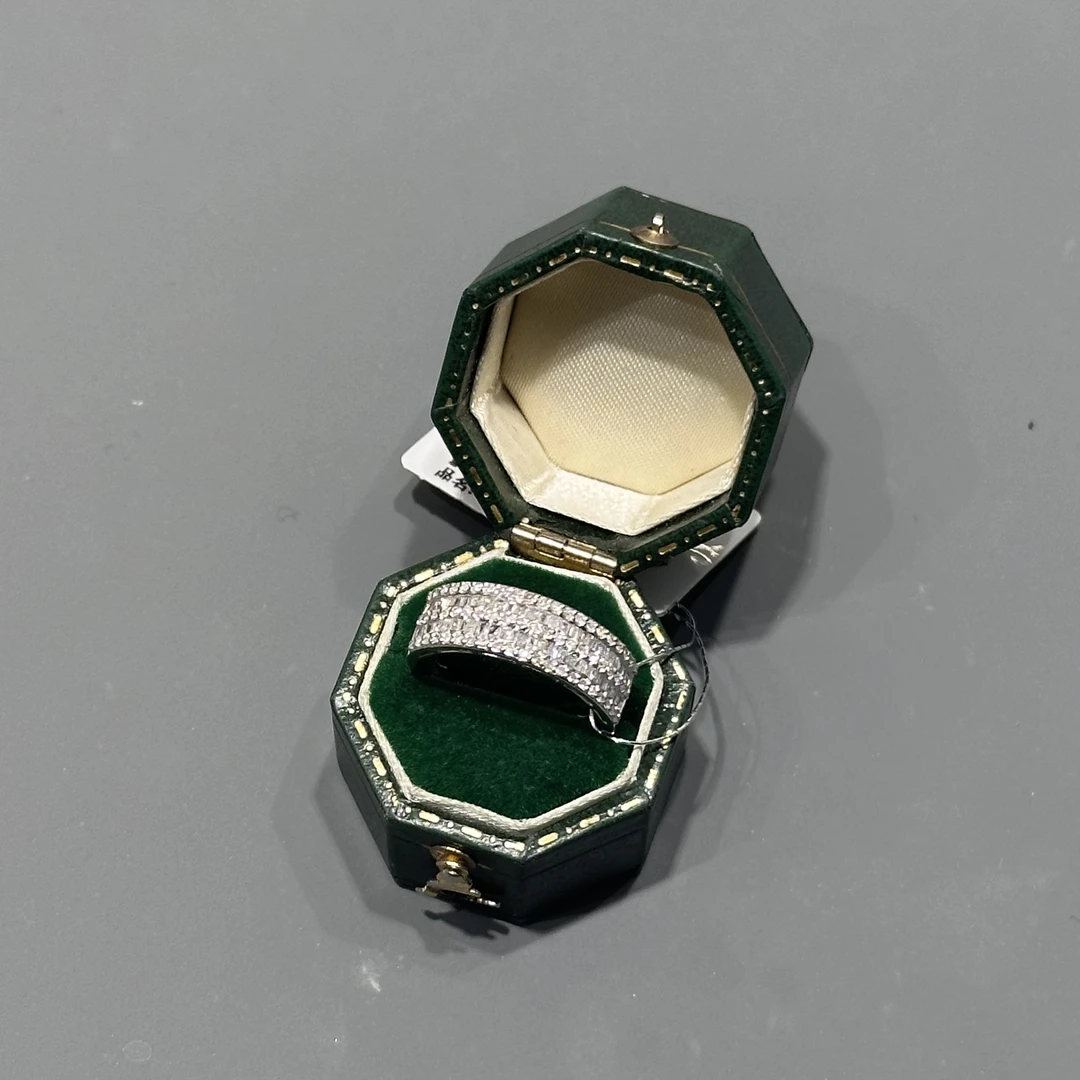 【欣阳】18K 1克拉 星河双排戒