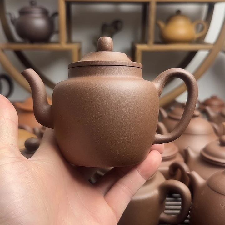 紫砂茶壶宫灯280cc台西嫩底槽清