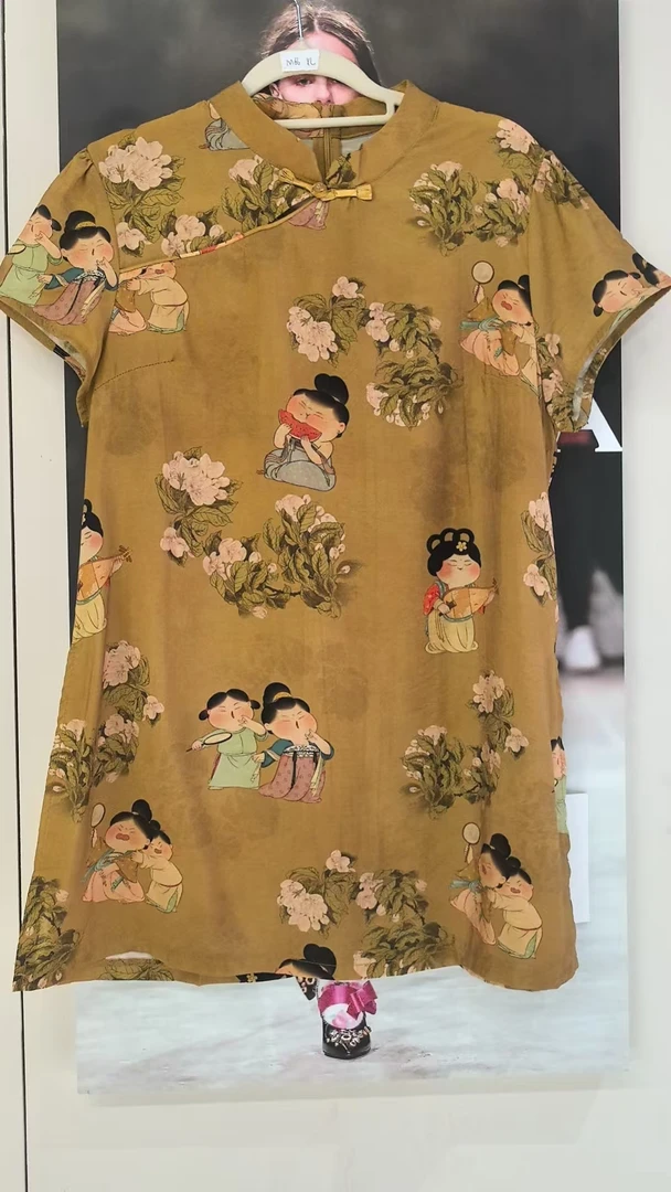 113  女装立领常规中国风衬衫休闲风复古时尚圆领