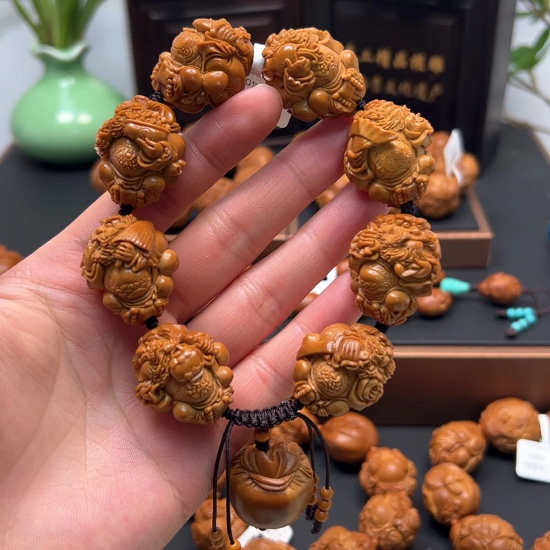橄榄核手串/手链龙袍钟馗
