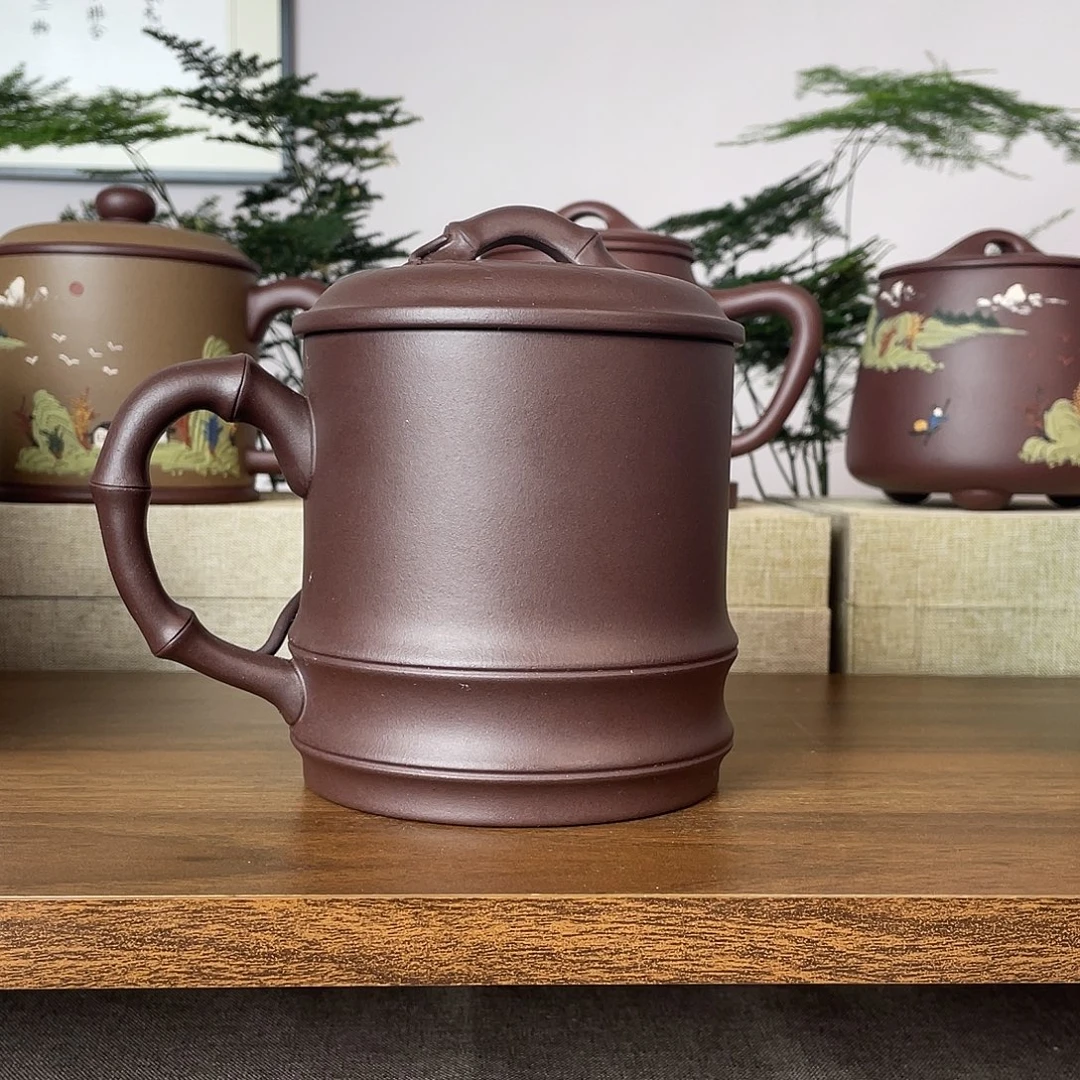 茶杯紫砂素杯600cc