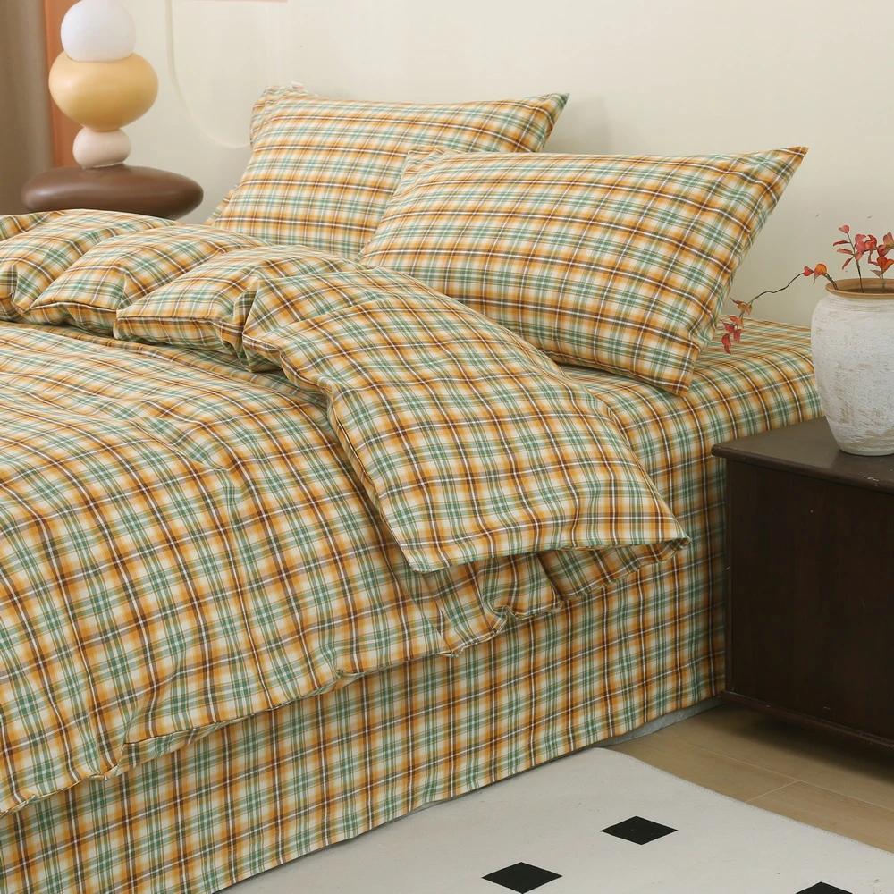 2025庄织-舒锦系列老粗布床单三件套 加厚21支亲肤柔软