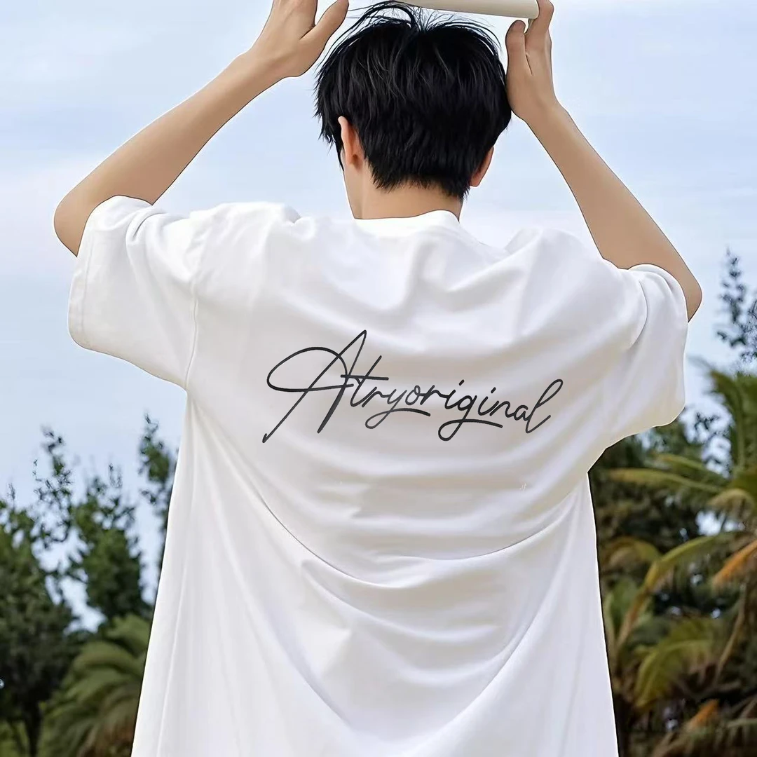 夏季新款美式潮流短袖t恤休闲宽松百搭大童潮牌男生薄款半袖上衣