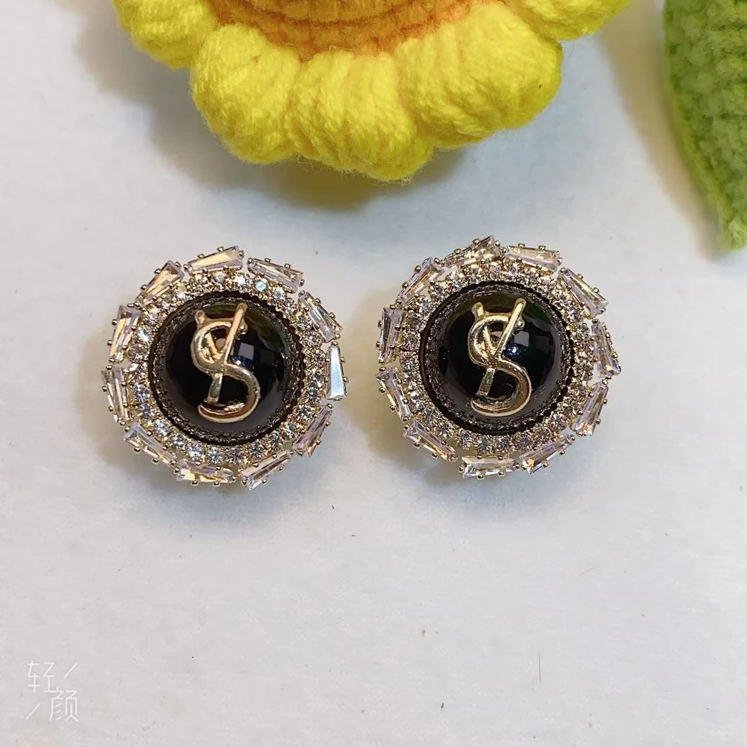 铜合金树脂耳饰 珀卡曼高端饰品耳扣神秘高级A133