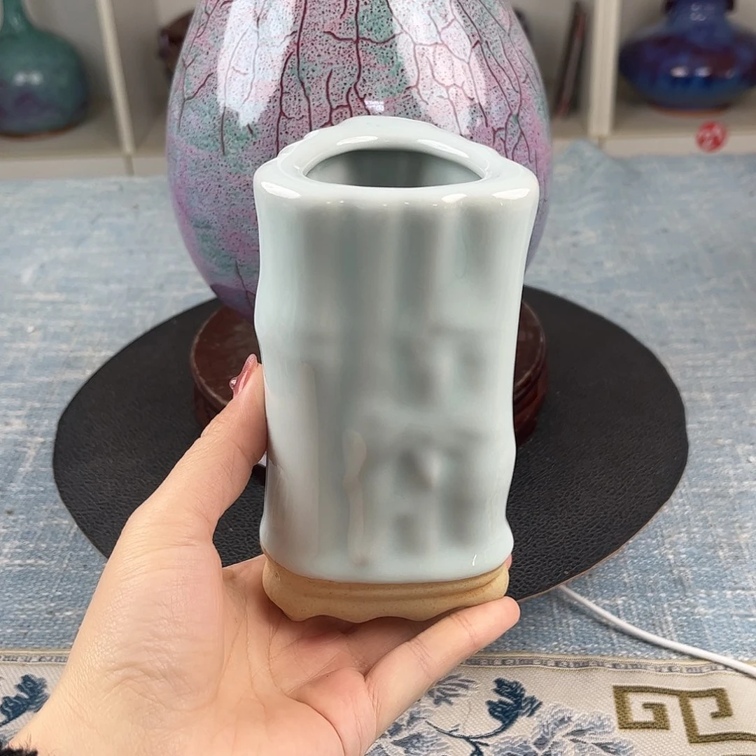 瓷片笔筒摆件精品