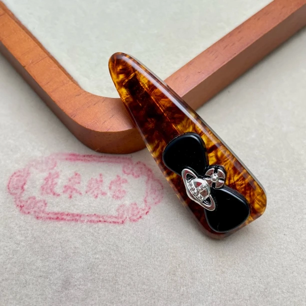 棕色蝴蝶结发夹MM134 MM