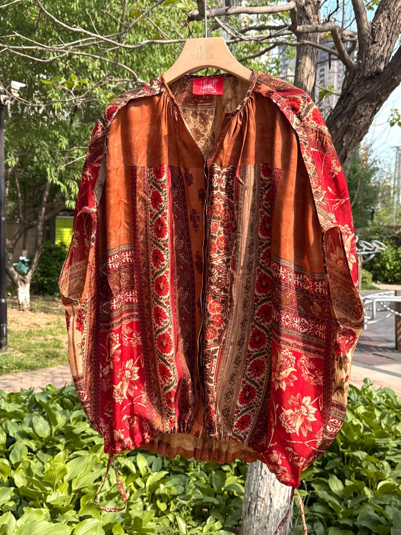 【牡丹】红shop2025新款into风格百搭休闲夏季上衣