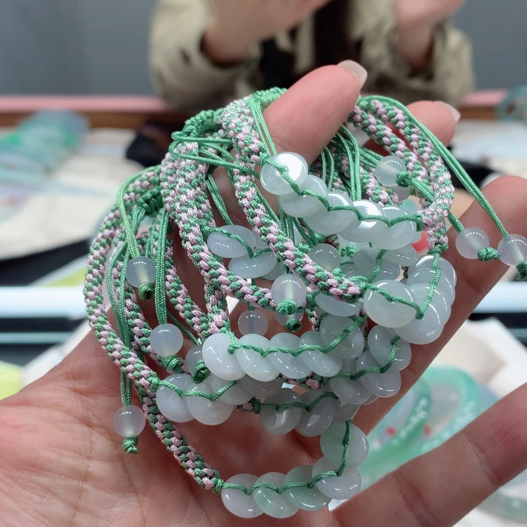 翡翠手链未镶嵌多样性发1