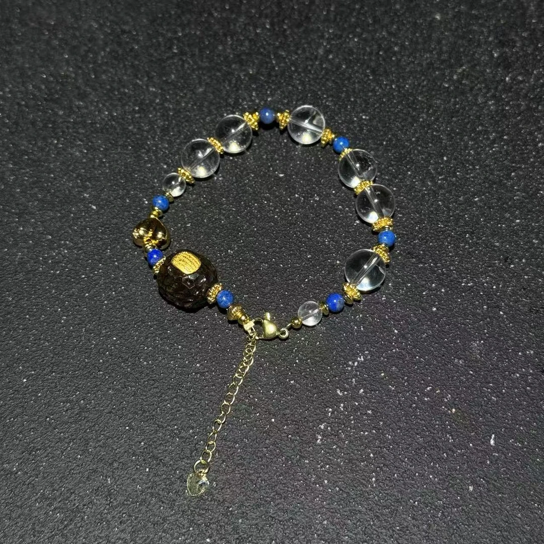 【云禧珠宝】白水晶DIY青金石手链DS012818-多样性发其一