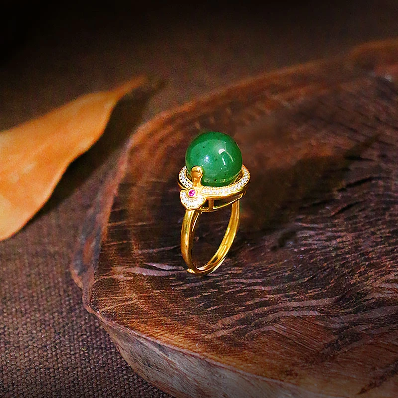 和田玉戒指【5833AX】