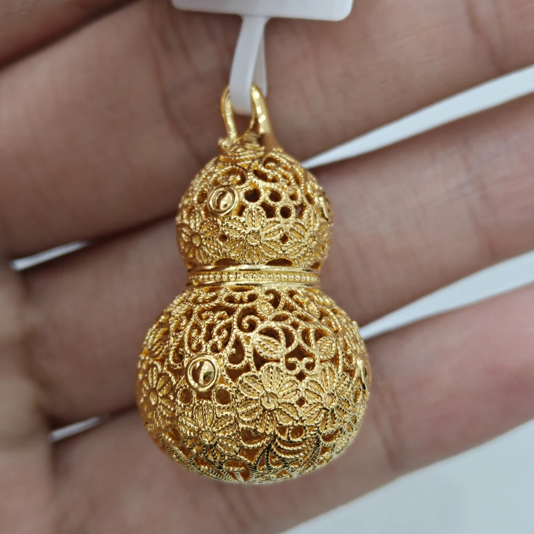 【莹莹专享】足金999 花丝葫芦 GP 2.5 纳金添福