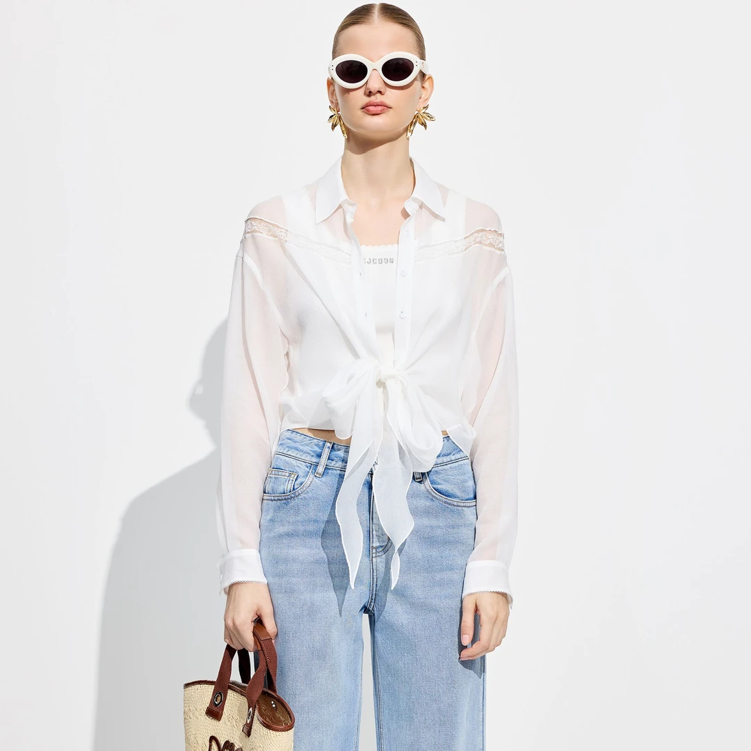 COCOON/可可尼设计感浪漫衬衫25205BC064387012