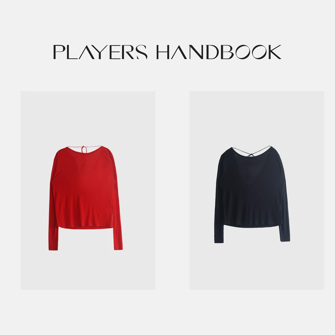 Players Handbook《遐想》松弛感大露背天丝羊毛防晒长袖 PH2278