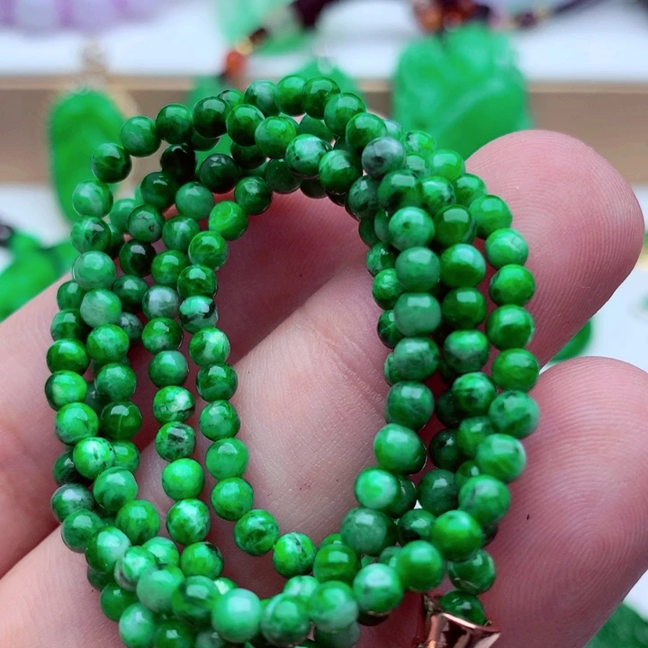 翡翠未镶嵌毛衣链手串