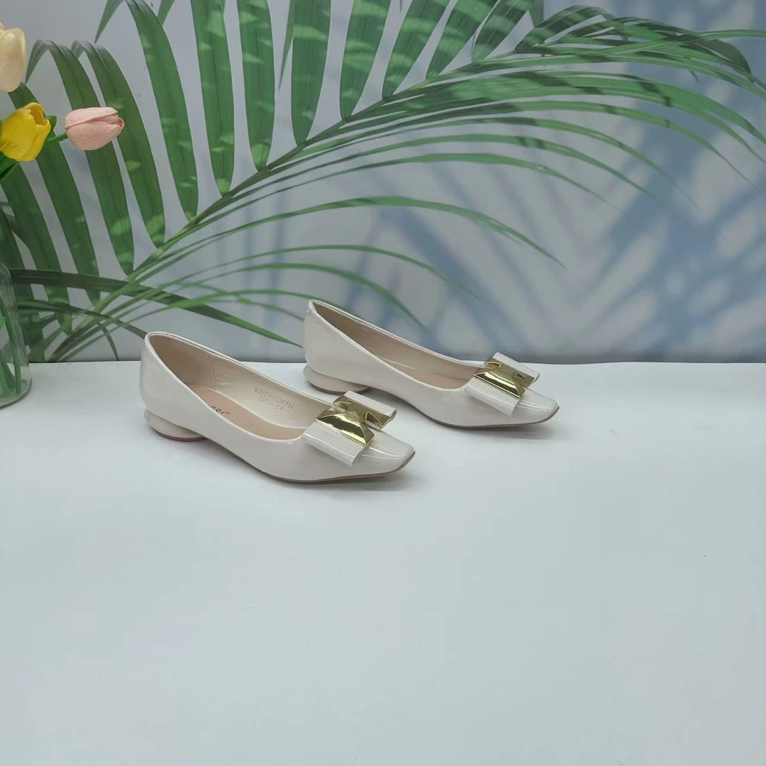 小强家女鞋 芽儿家新款百搭女单鞋（Y305-17-2）（W33CYH1236701）