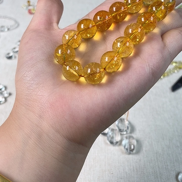 无非金属手串黄水单颗